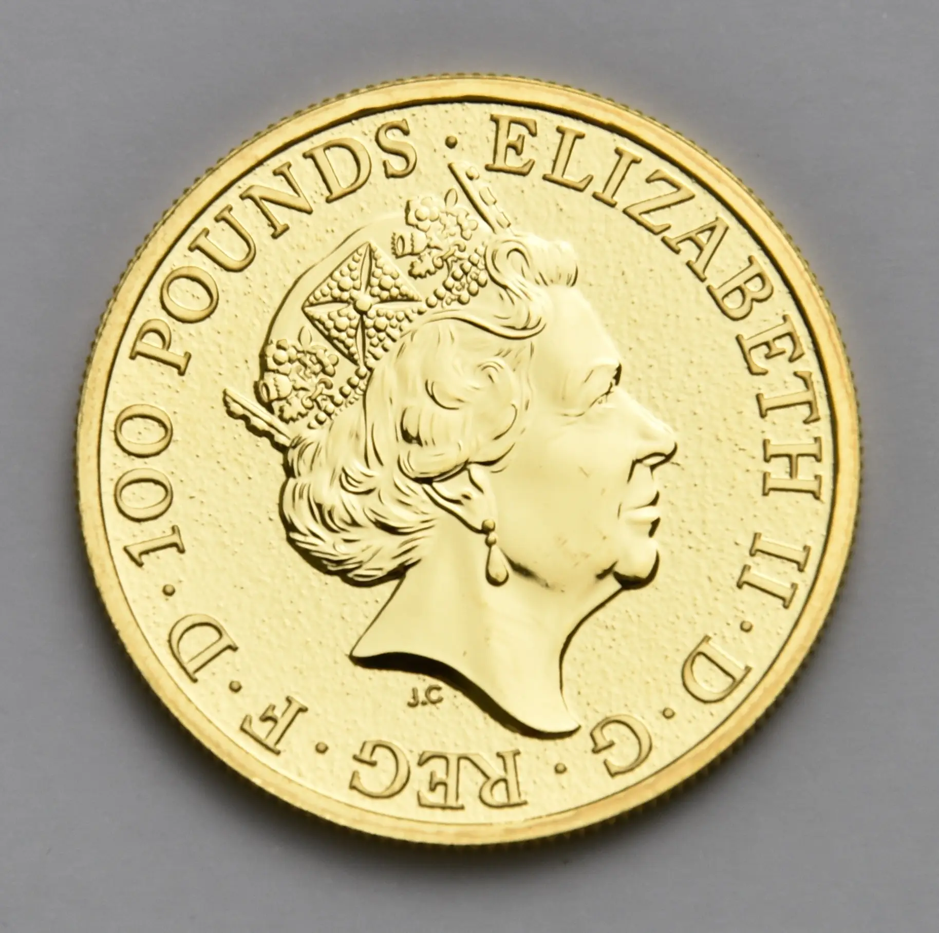 The Queens Beast "Der rote Drache von Wales" 2017 - Vereinigtes Königreich 1 oz Goldmünze