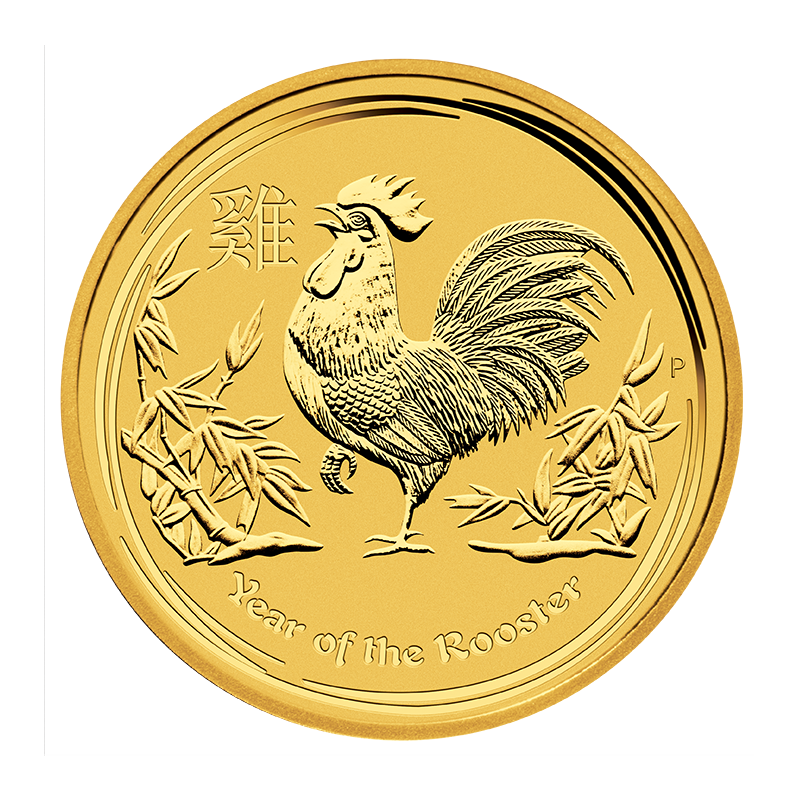 Lunar II "Hahn" 2017 - Australien 1 oz Goldmünze *Sonderangebot*