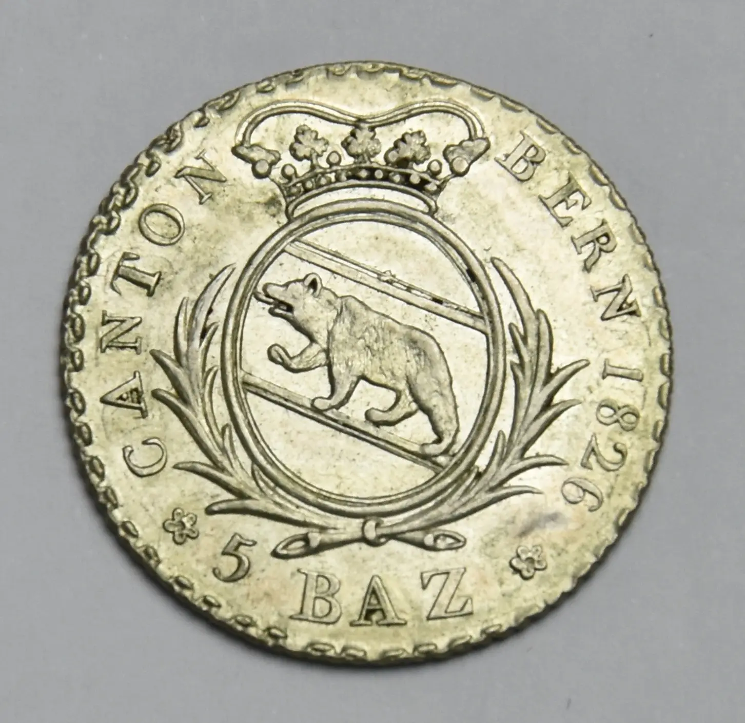 Schweiz Kanton Bern 5 Batzen 1826 (Silbermünze)