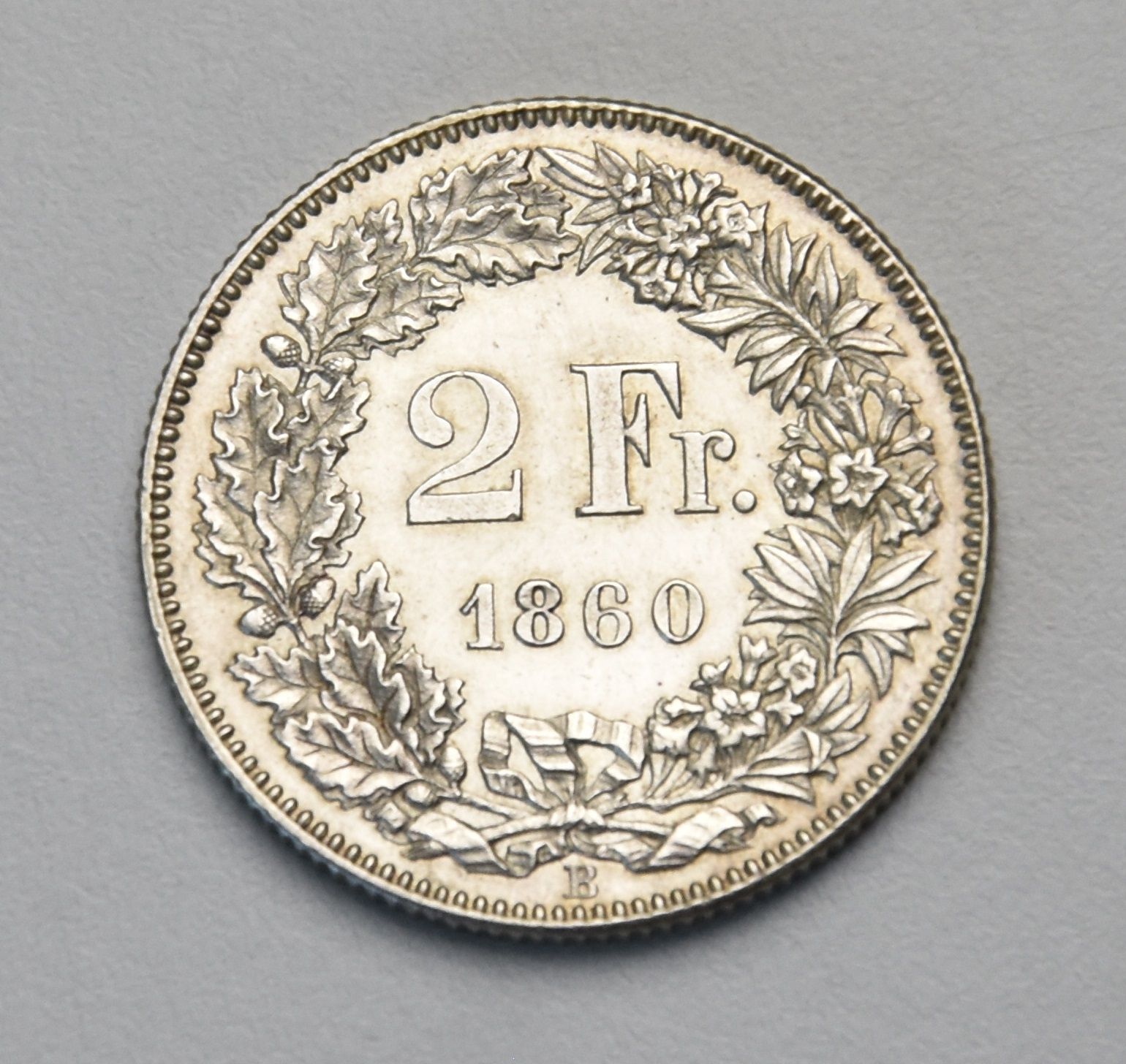 Schweiz 2 Franken - 1860 B (sitzende Helvetia)