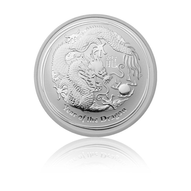 Lunar II "Drache" 2012 - Australien 5 oz Silbermünze