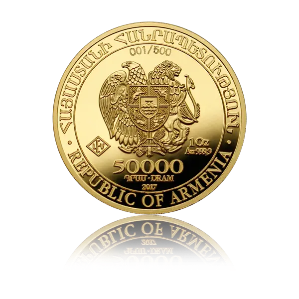 Arche Noah 2017 - Armenien 1 oz Goldmünze .9999 Proof
