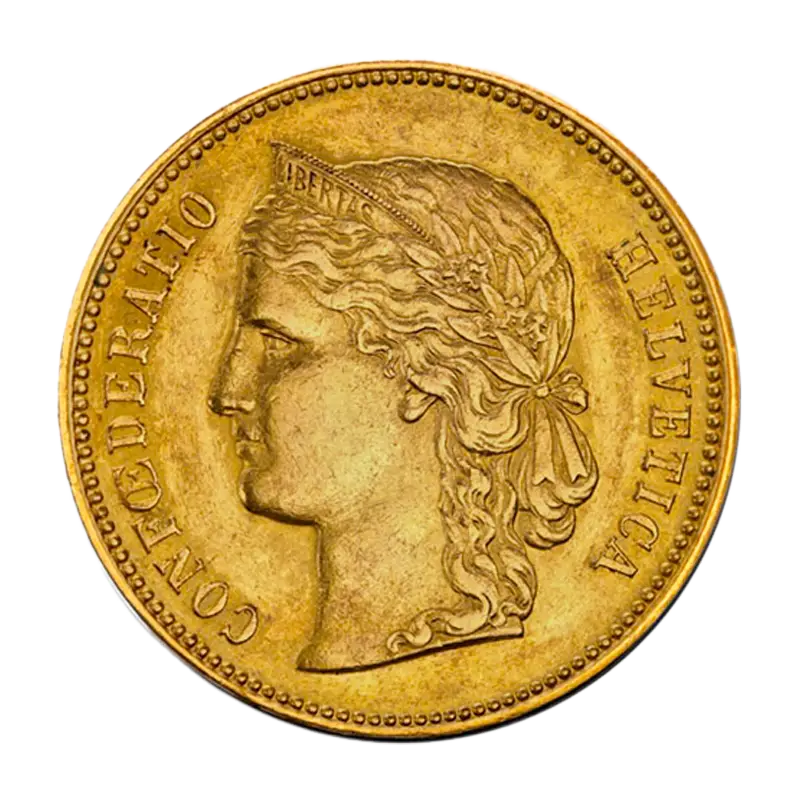 Helvetia - Schweiz 20 Franken 6,45 g Goldmünze