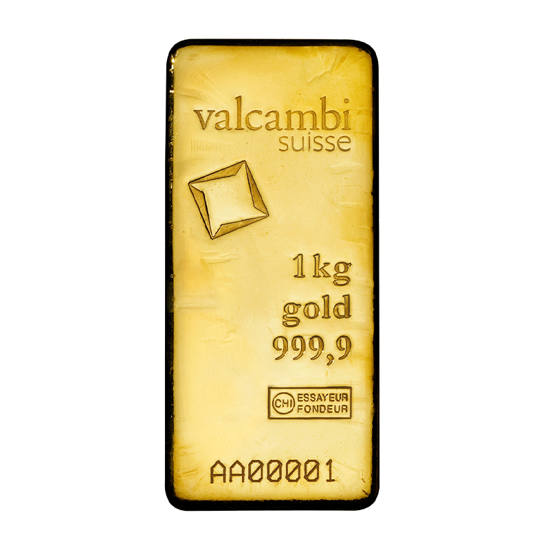 gold bar - 1 kg fine gold .9999 VALCAMBI
