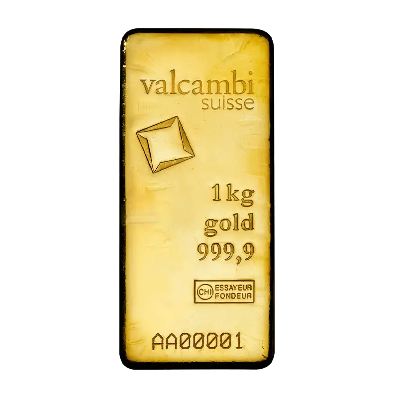 Goldbarren - 1 kg .9999 VALCAMBI (KEIN POSTVERSAND)