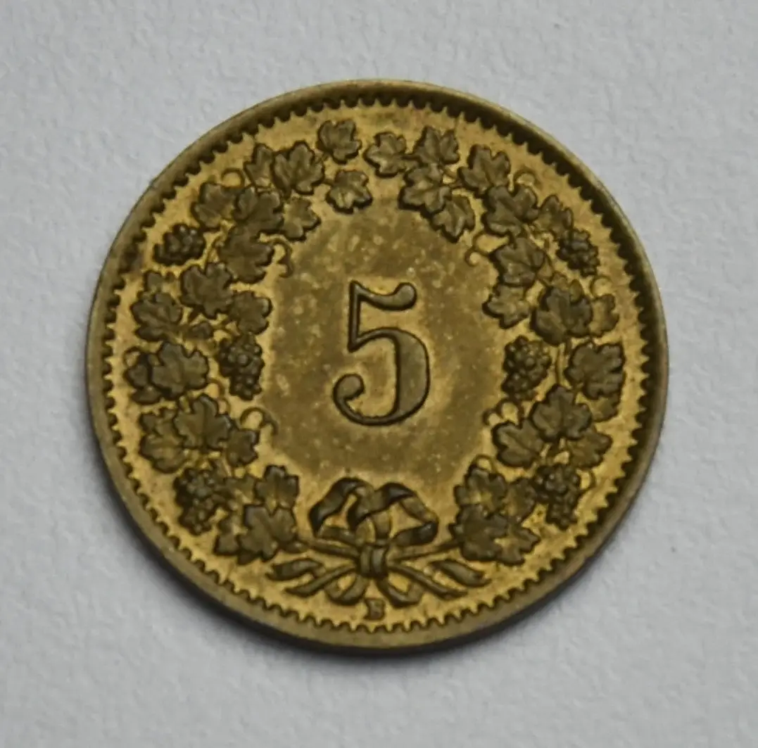 Switzerland 5 centimes - 1918 B (brass)