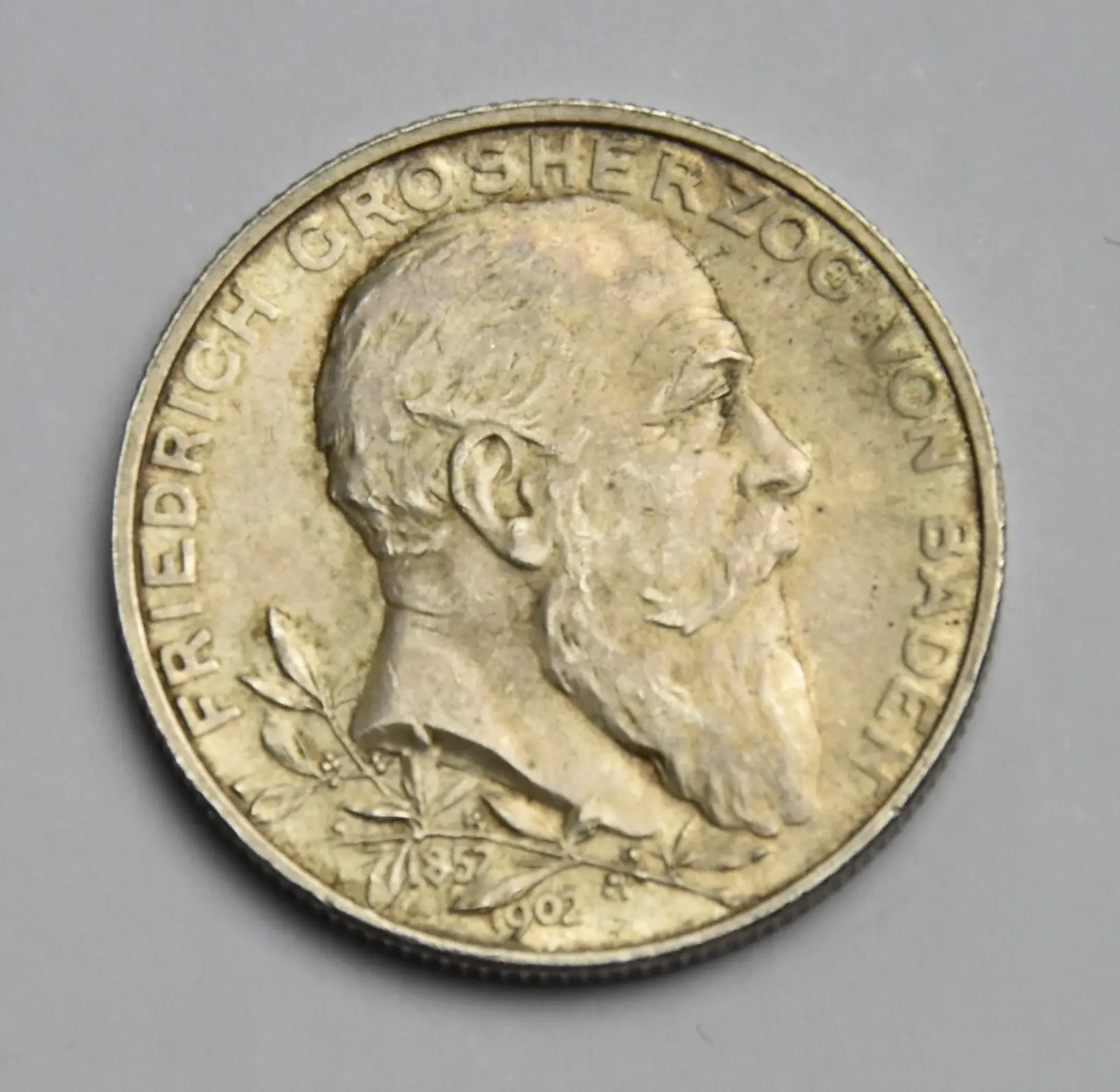 Deutschland Baden 2 Mark 1902 Friedrich Grosherzog (1852 - 1907)