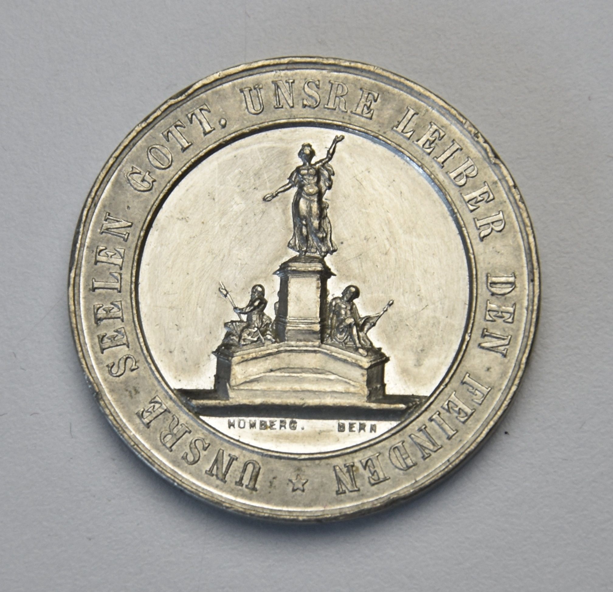 Schweiz Zinnmedaille Basel Eidg. Schützenfest 1879