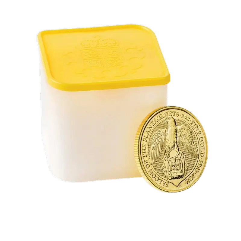 The Queens Beast "Der Falke der Plantagenets" 2019 - Vereinigtes Königreich 1 oz Goldmünze
