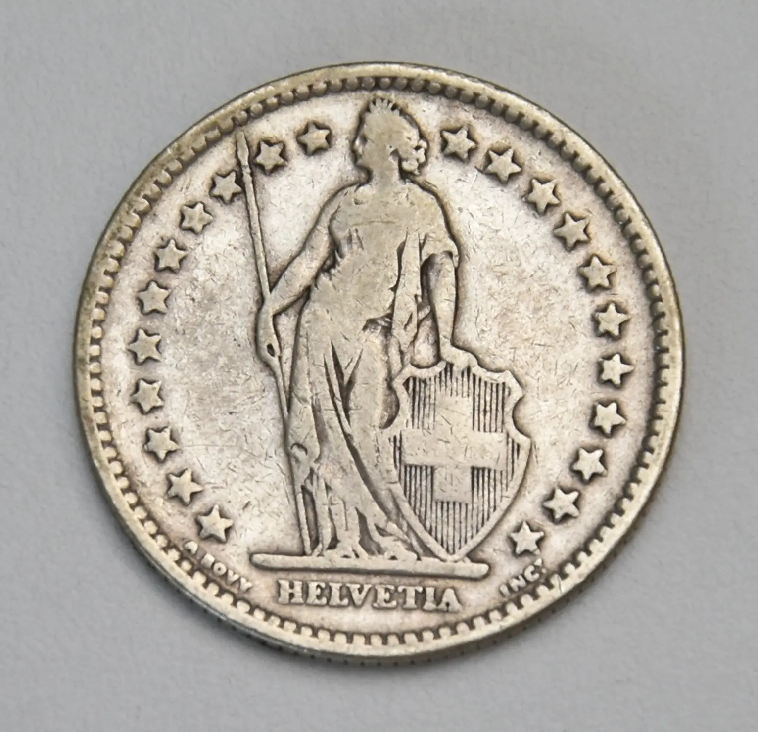 Schweiz 2 Franken - 1901 (stehende Helvetia)