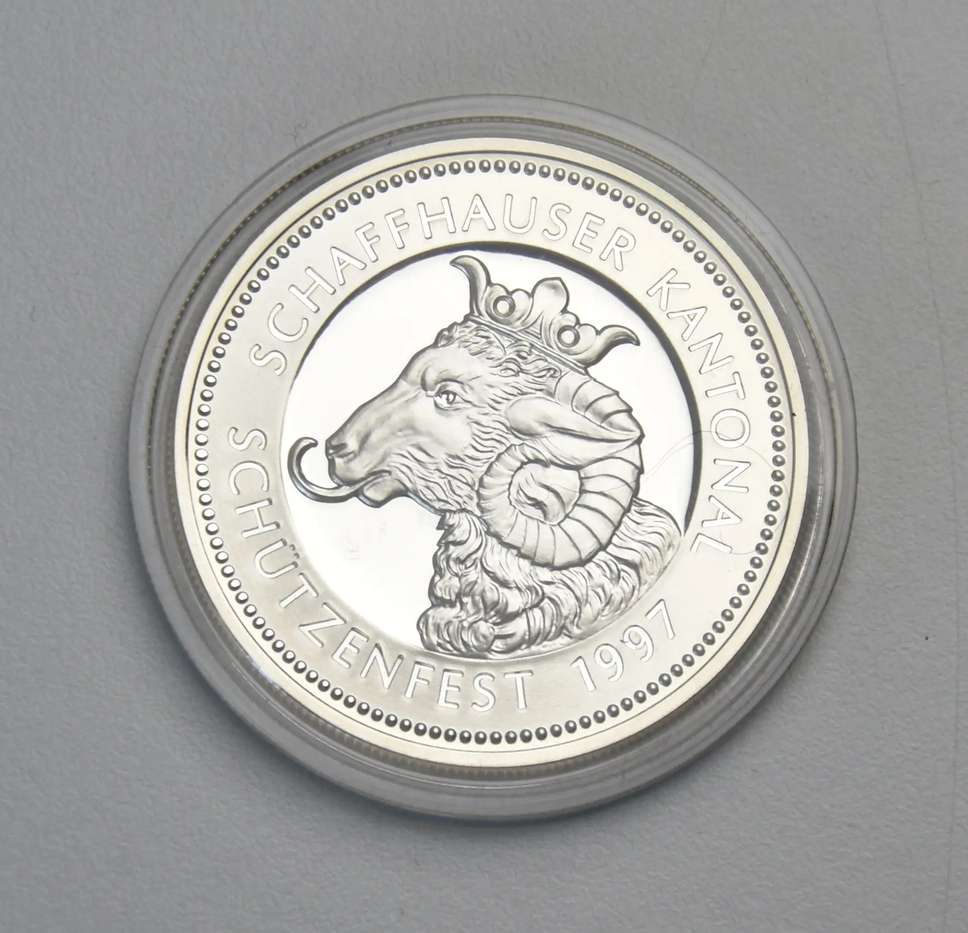 Schweiz Schützentaler 50 Franken 1997 Neuhausen