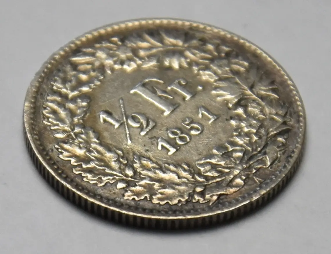 Schweiz 1/2 Franken - 1851 A (sitzende Helvetia)