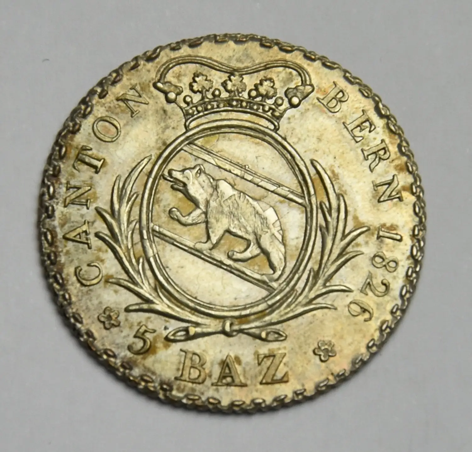 Schweiz Kanton Bern 5 Batzen 1826 (Silbermünze)