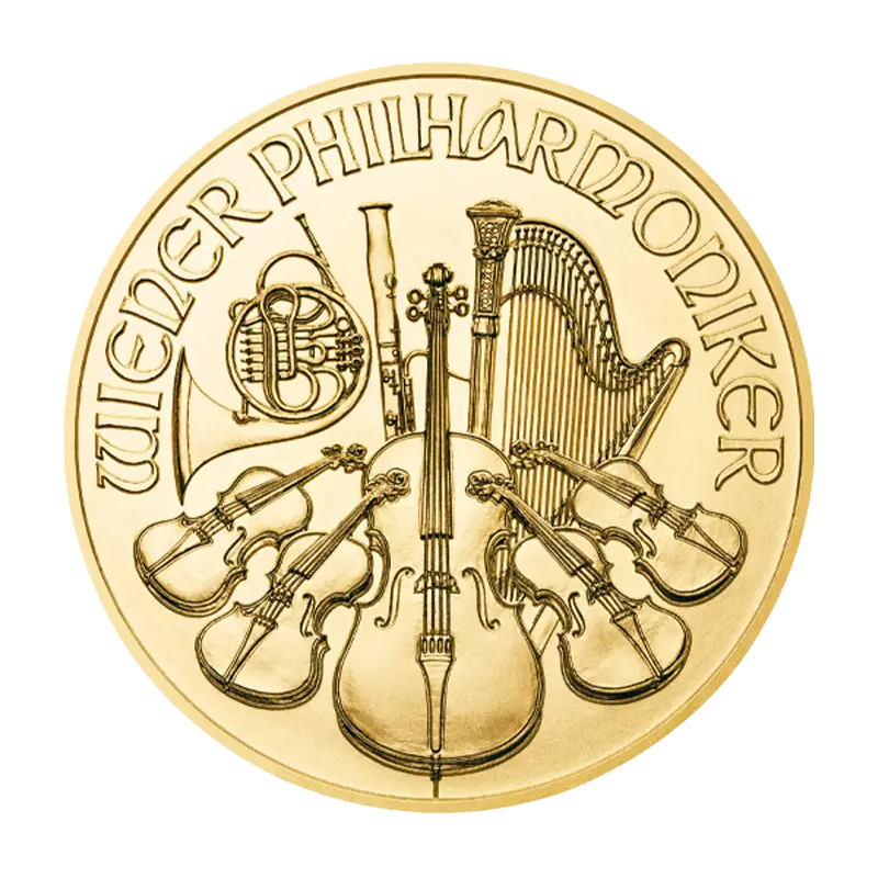Wiener Philharmoniker - Österreich 1 oz Goldmünze