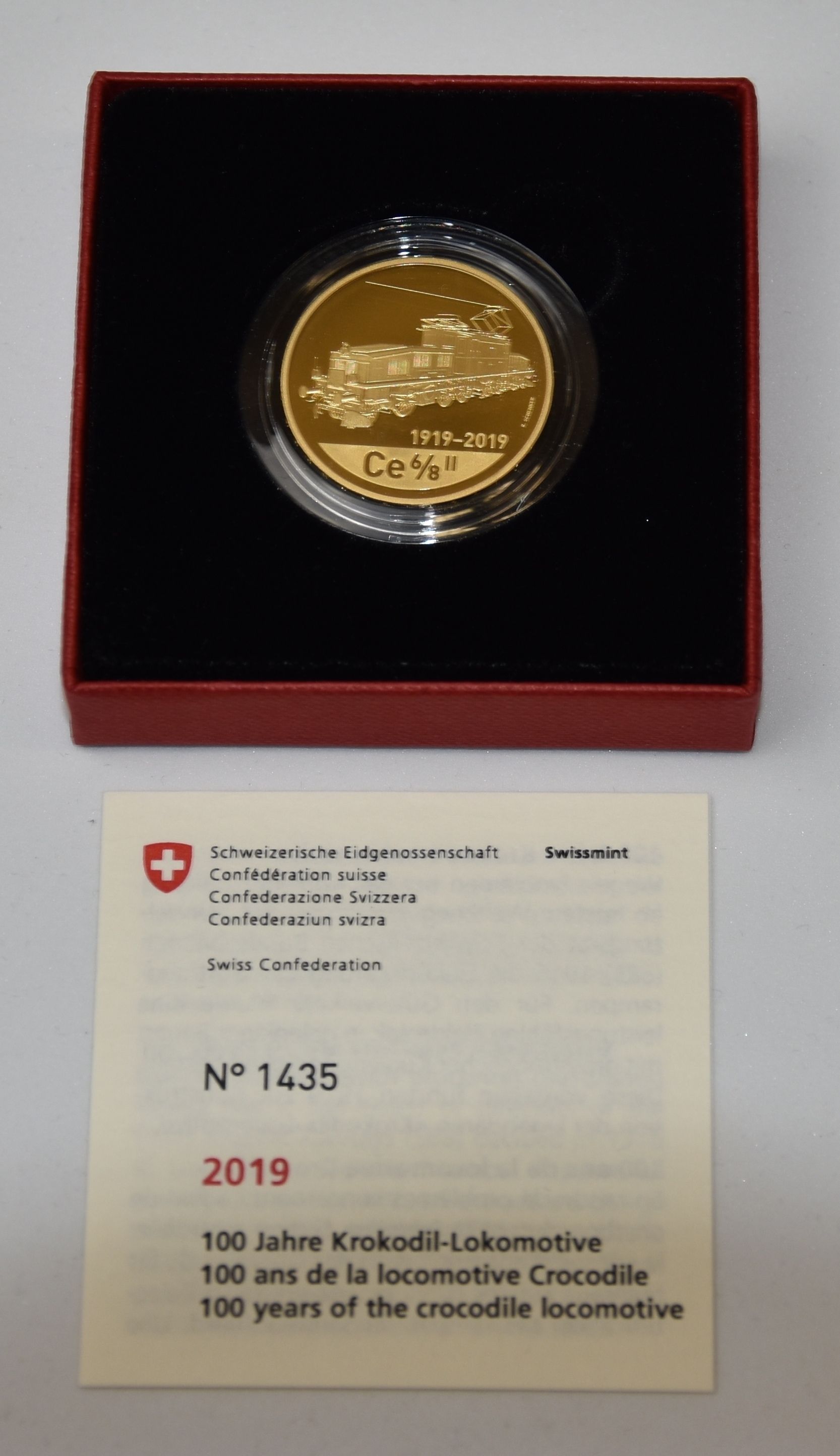 Schweiz 50 Franken 2019 Krokodil-Lokomotive