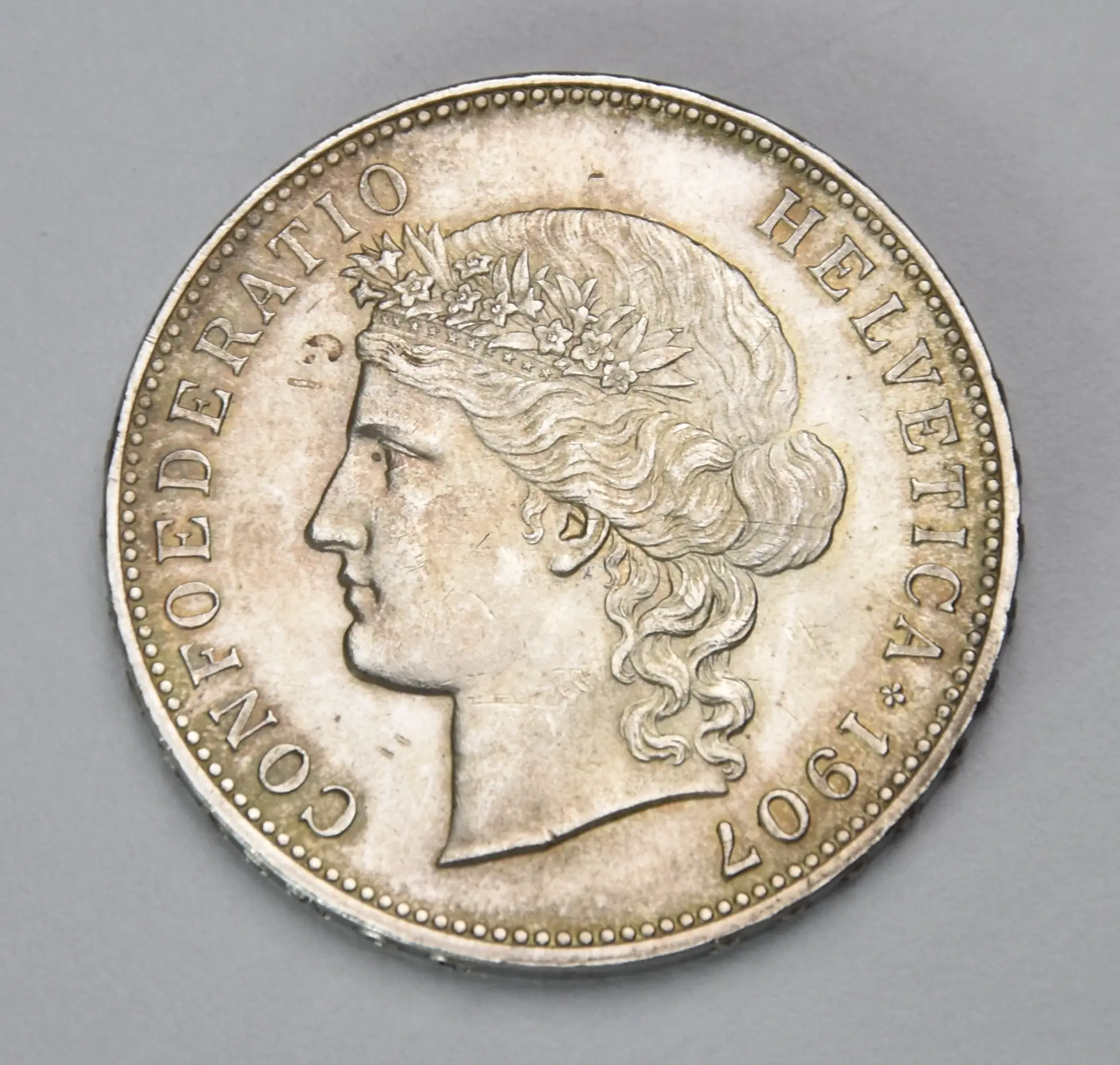 Schweiz 5 Franken - 1907 B (Helvetia)