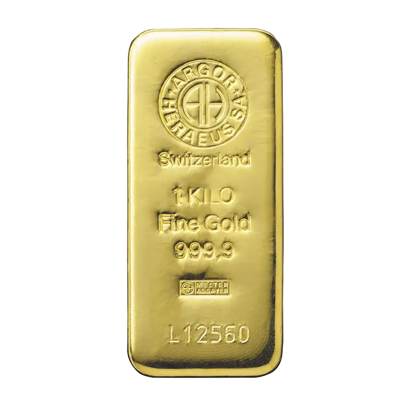 Goldbarren - 1 kg .9999 ARGOR-HERAEUS (KEIN POSTVERSAND)