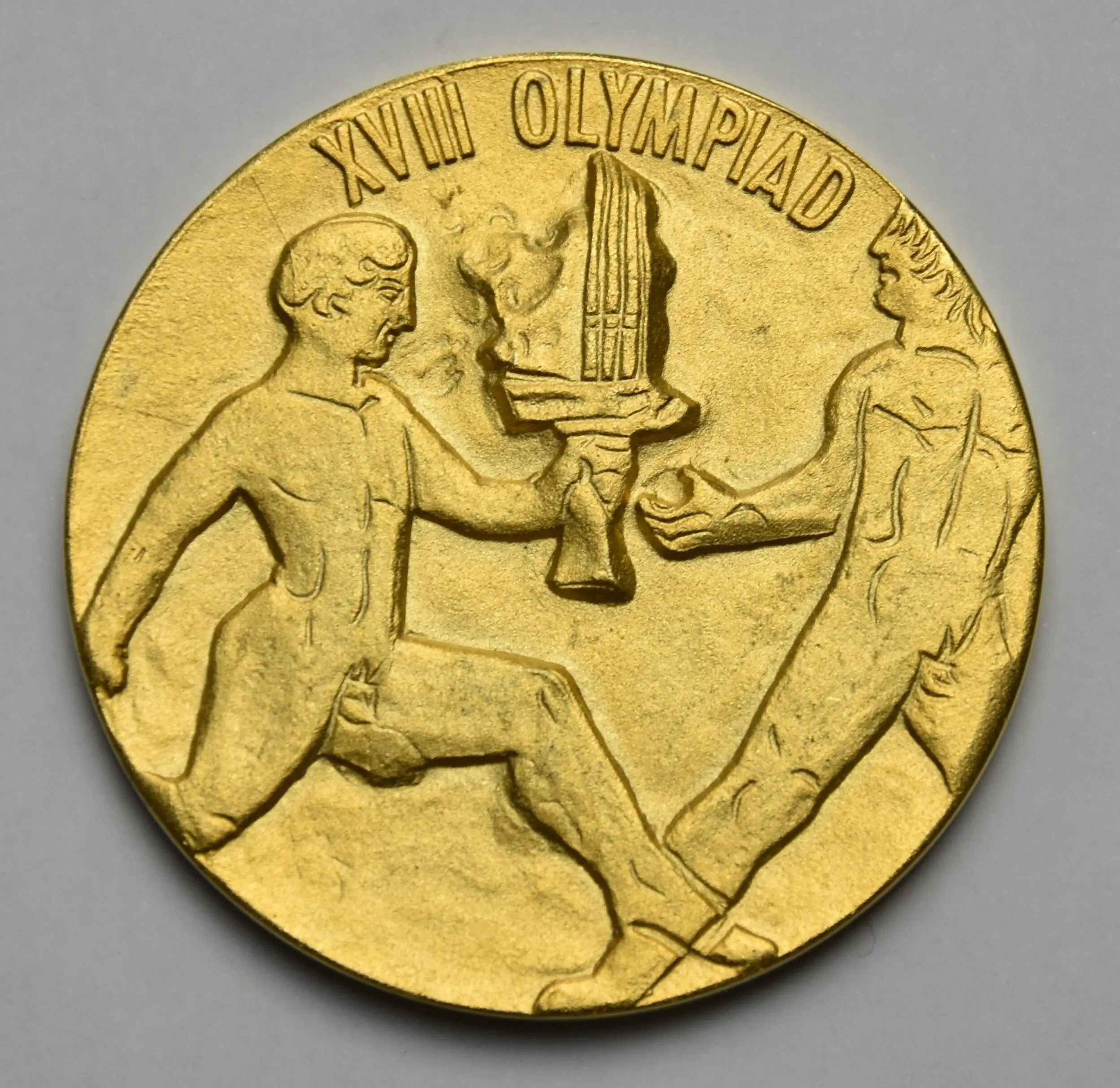 Japan Kupfermedaille vergoldet Olympiade 1964 Tokyo