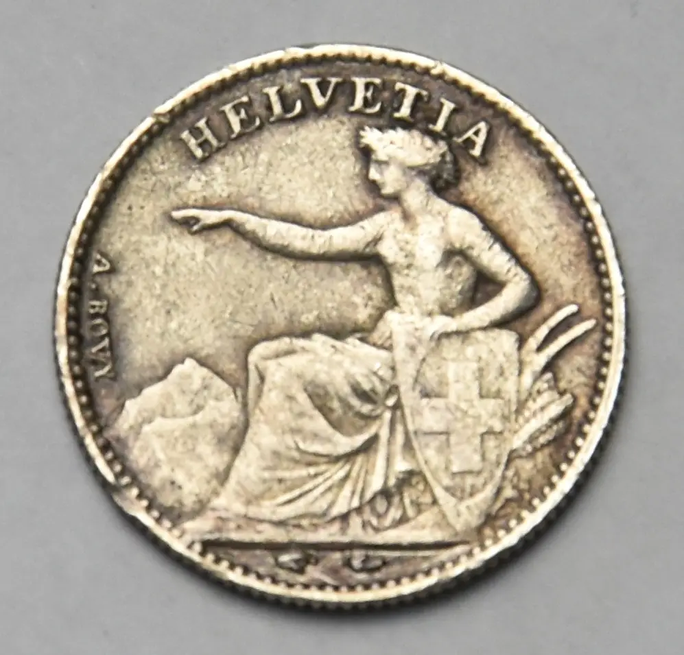 Schweiz 1/2 Franken - 1851 A (sitzende Helvetia)