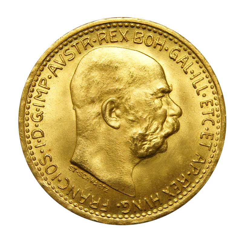 10 Kronen Österreich 1912 Goldmünze (Offizielle Nachprägung) Kaiser Franz Joseph I