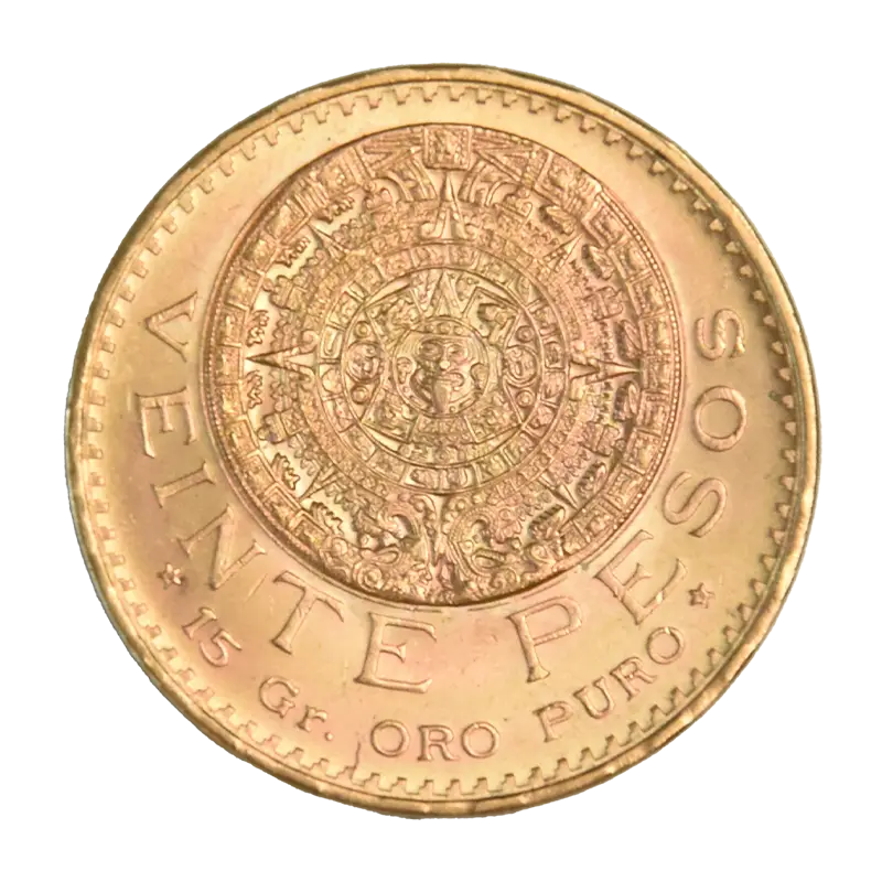 20 Pesos Aztekenkalender - Mexiko Goldmünze 15 g Feingold *Sonderangebot* *sofort an Lager*