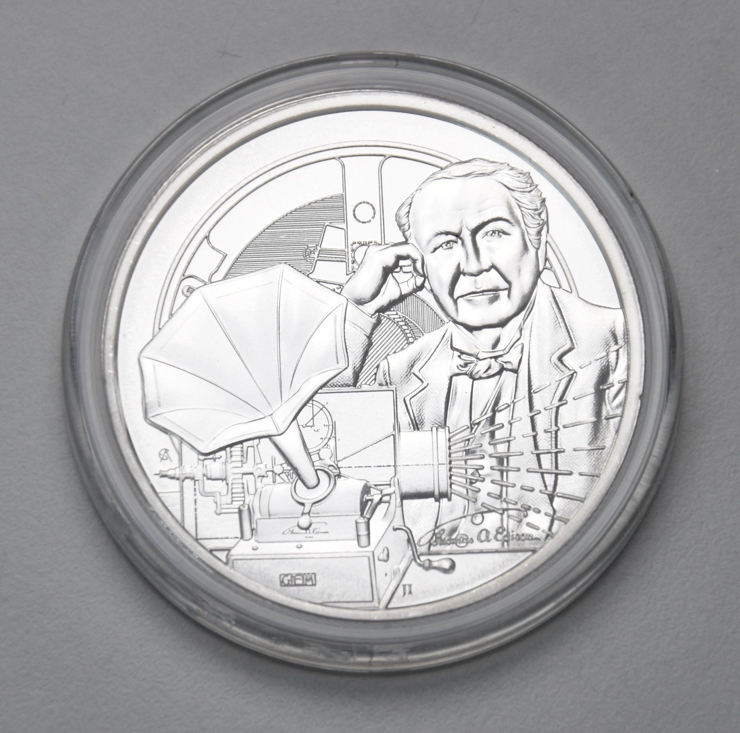 Niue 2 Dollars 2023 - 1 Unze Silbermünze "Thomas Edison"