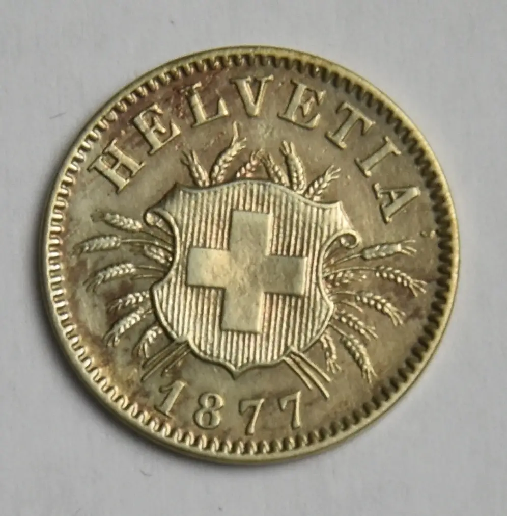 Switzerland 5 centimes - 1877 B