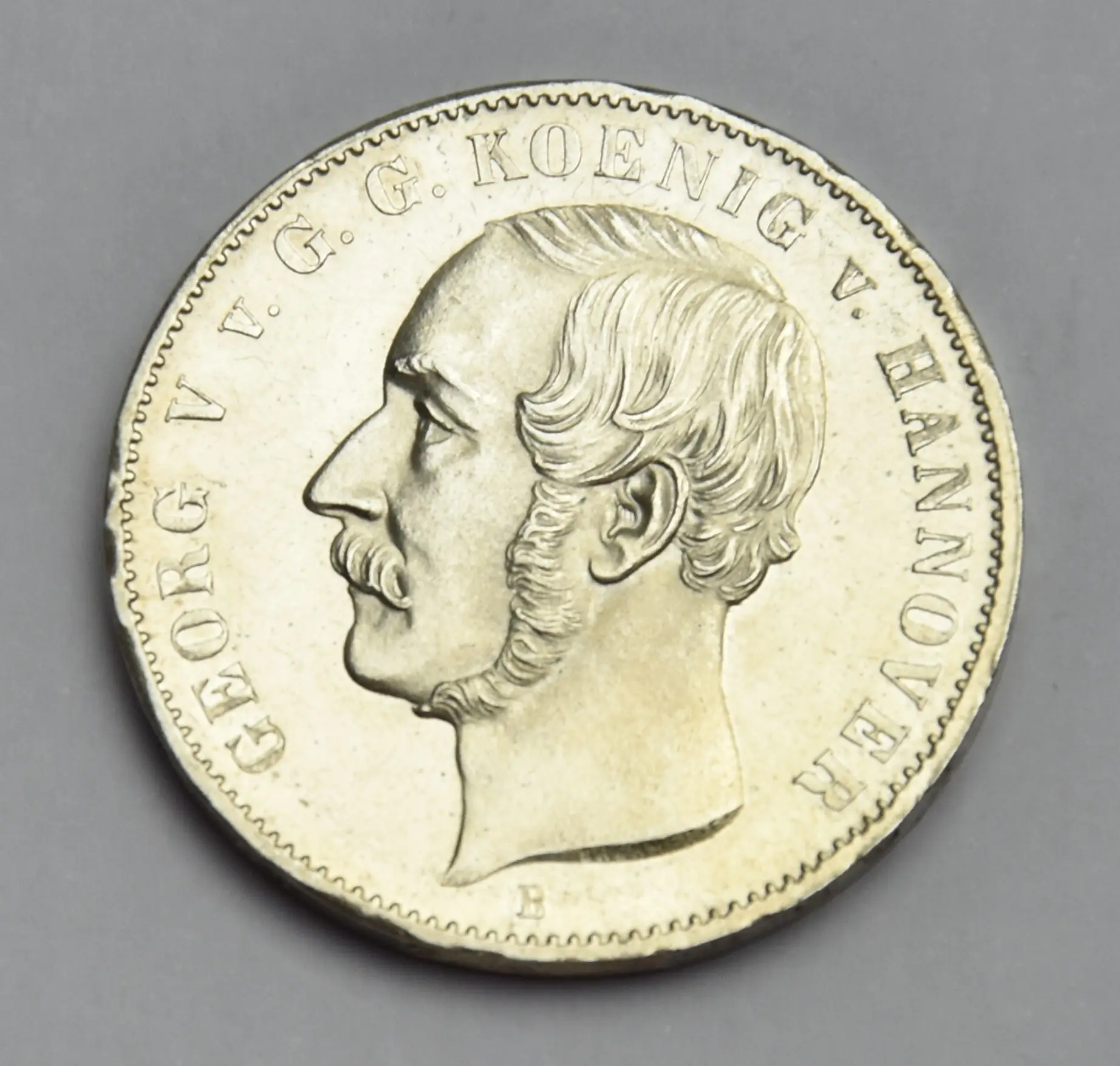 Deutschland Hannover 1 Taler 1852 B König Georg V. (1851-1866) Silbermünze