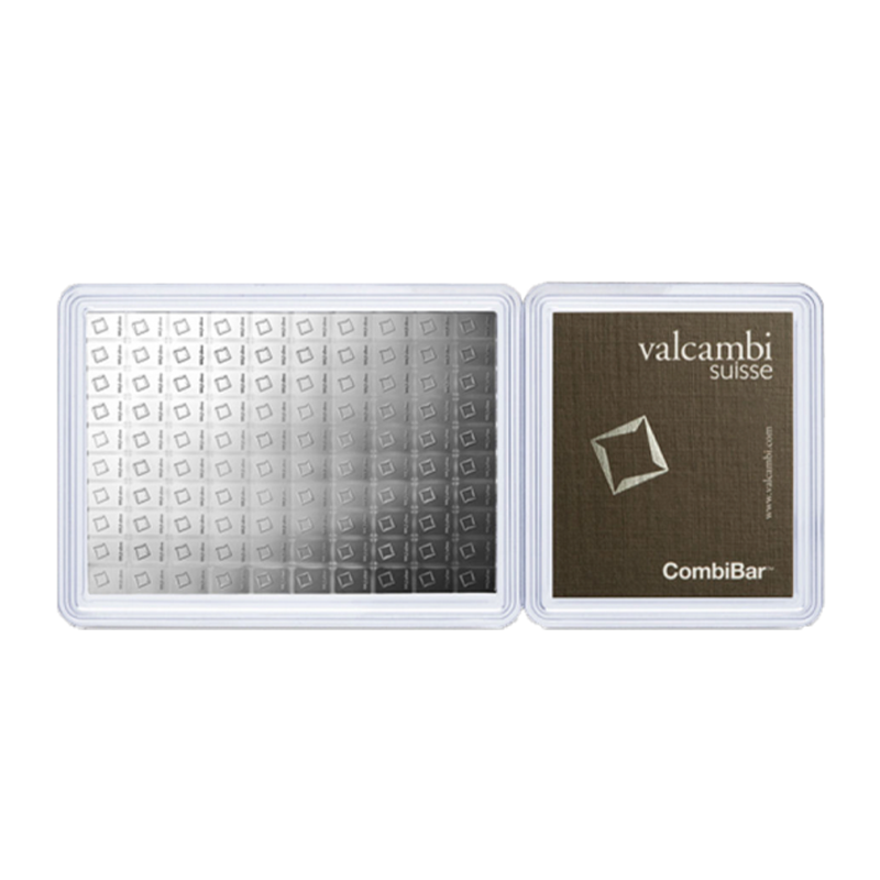 Combibar Barrentafel Silber - 100 x 1 g VALCAMBI