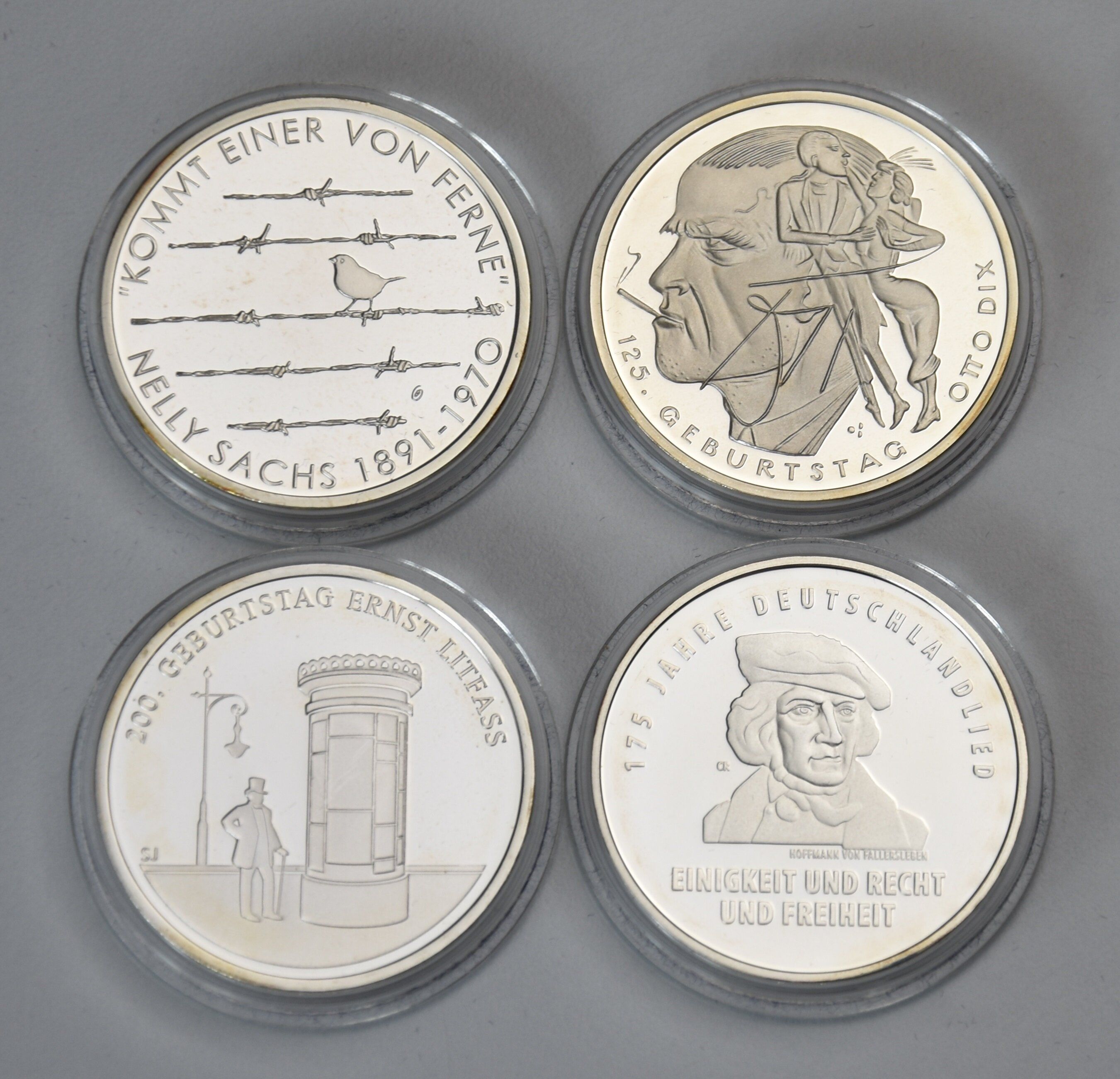 Deutschland 4 x 20 Euro 2016 Gedenkmünzen (Spiegelglanz)