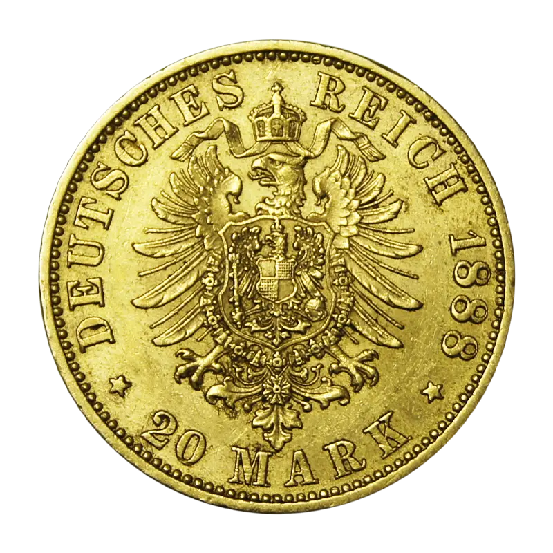 Deutschland Preussen 20 Mark 1888 A Friedrich - Goldmünze