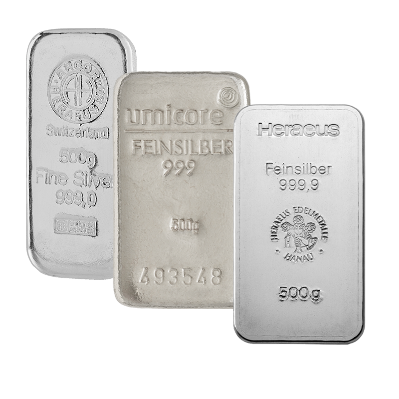 Silberbarren - 500 g .999 LBMA *Sonderangebot*