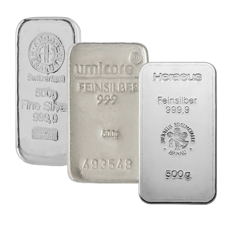 Silberbarren - 500 g .999 LBMA *Sonderangebot*