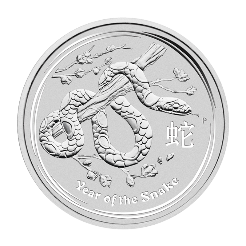 Lunar II "Schlange" 2013 - Australien 5 oz Silbermünze *sofort lieferbar* an Lager*