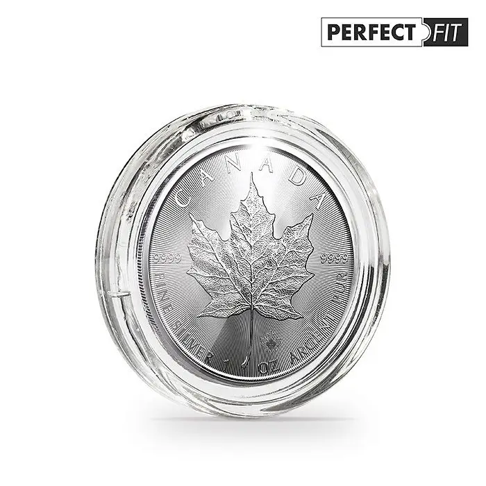 Münzkapsel Ø 38 mm für 1 Oz. Kanada Maple Leaf Silber