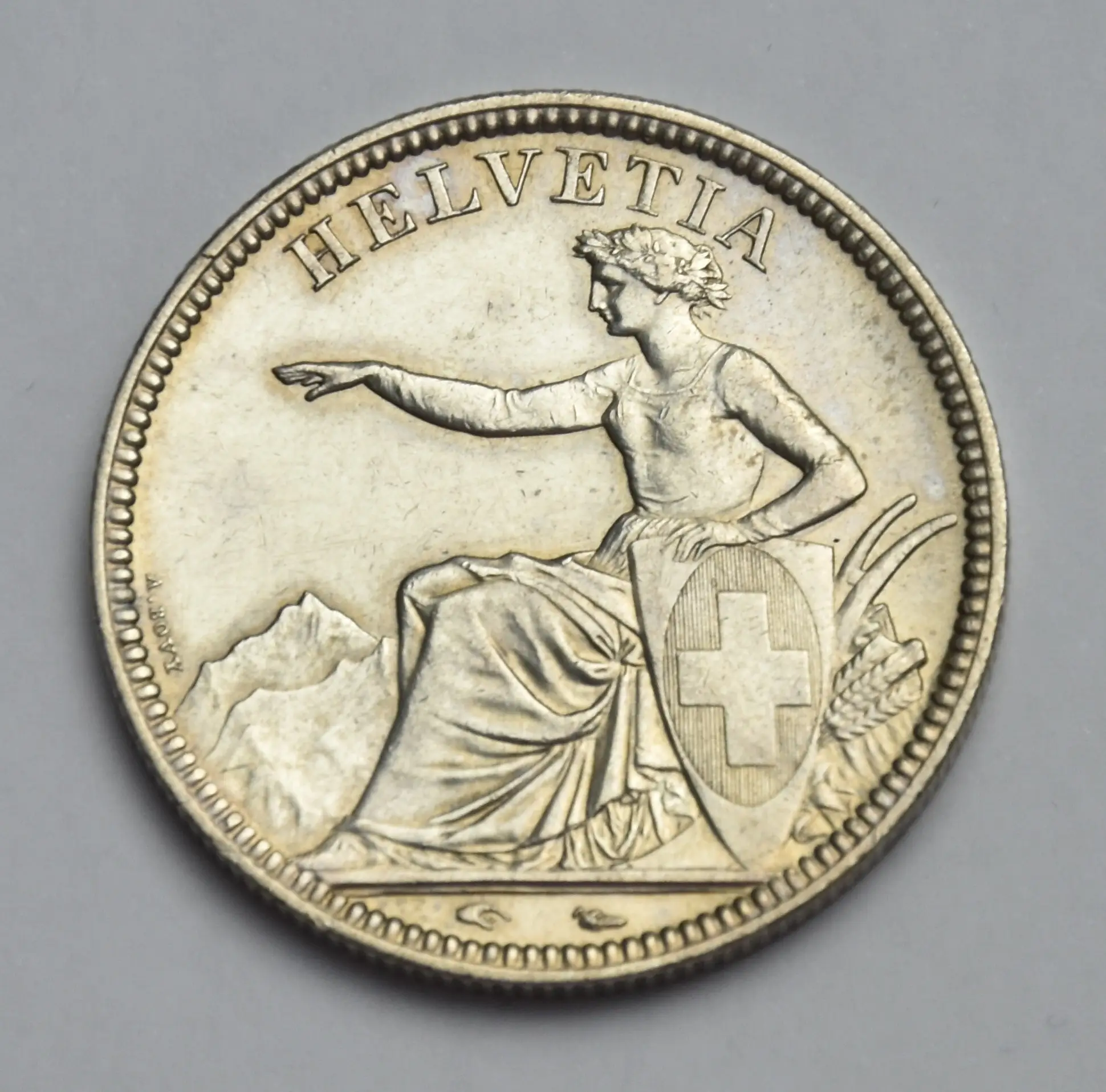Schweiz 5 Franken - 1850 A (sitzende Helvetia)