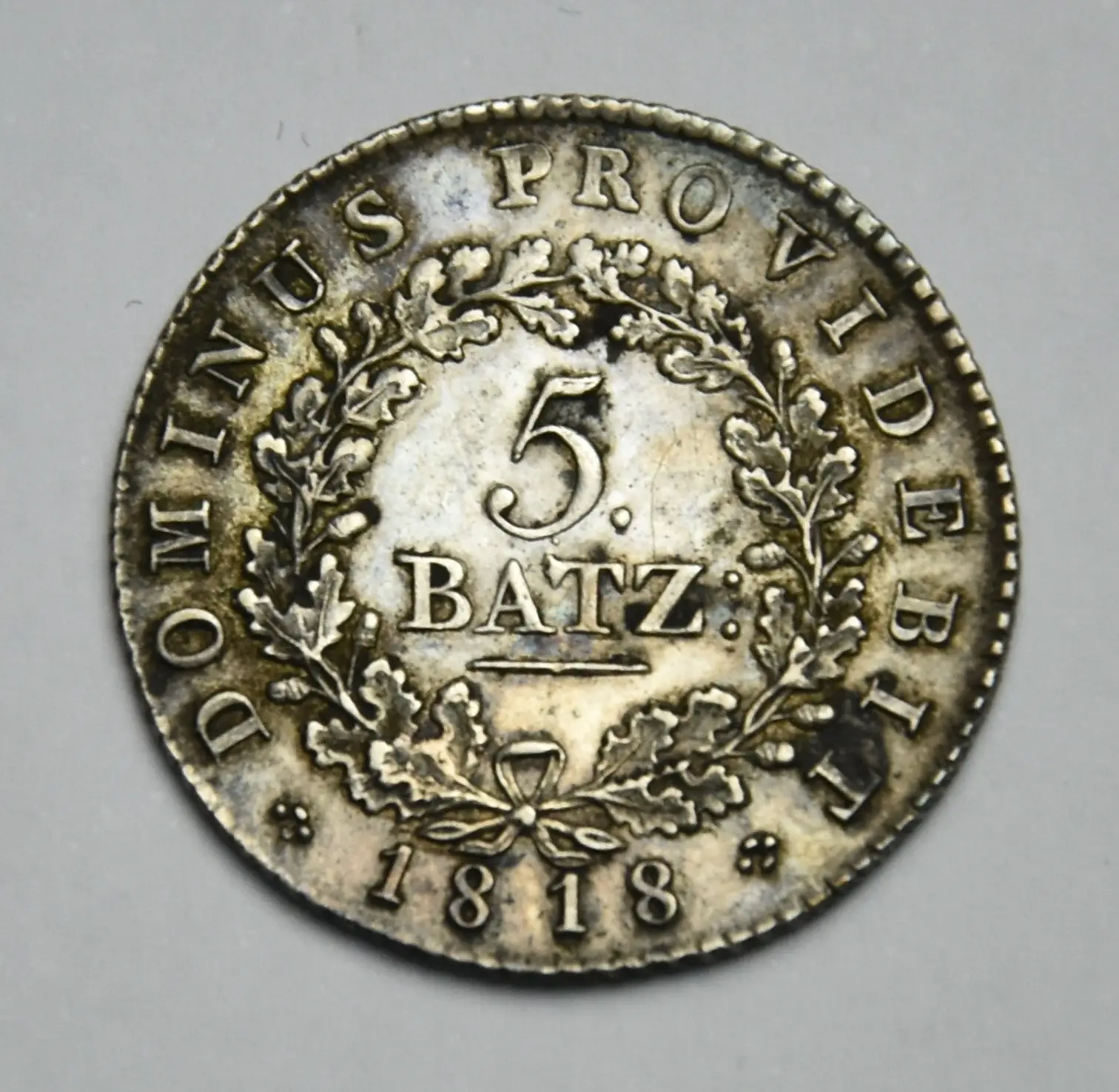 Schweiz Kanton Bern 5 Batzen 1818 (Silbermünze)