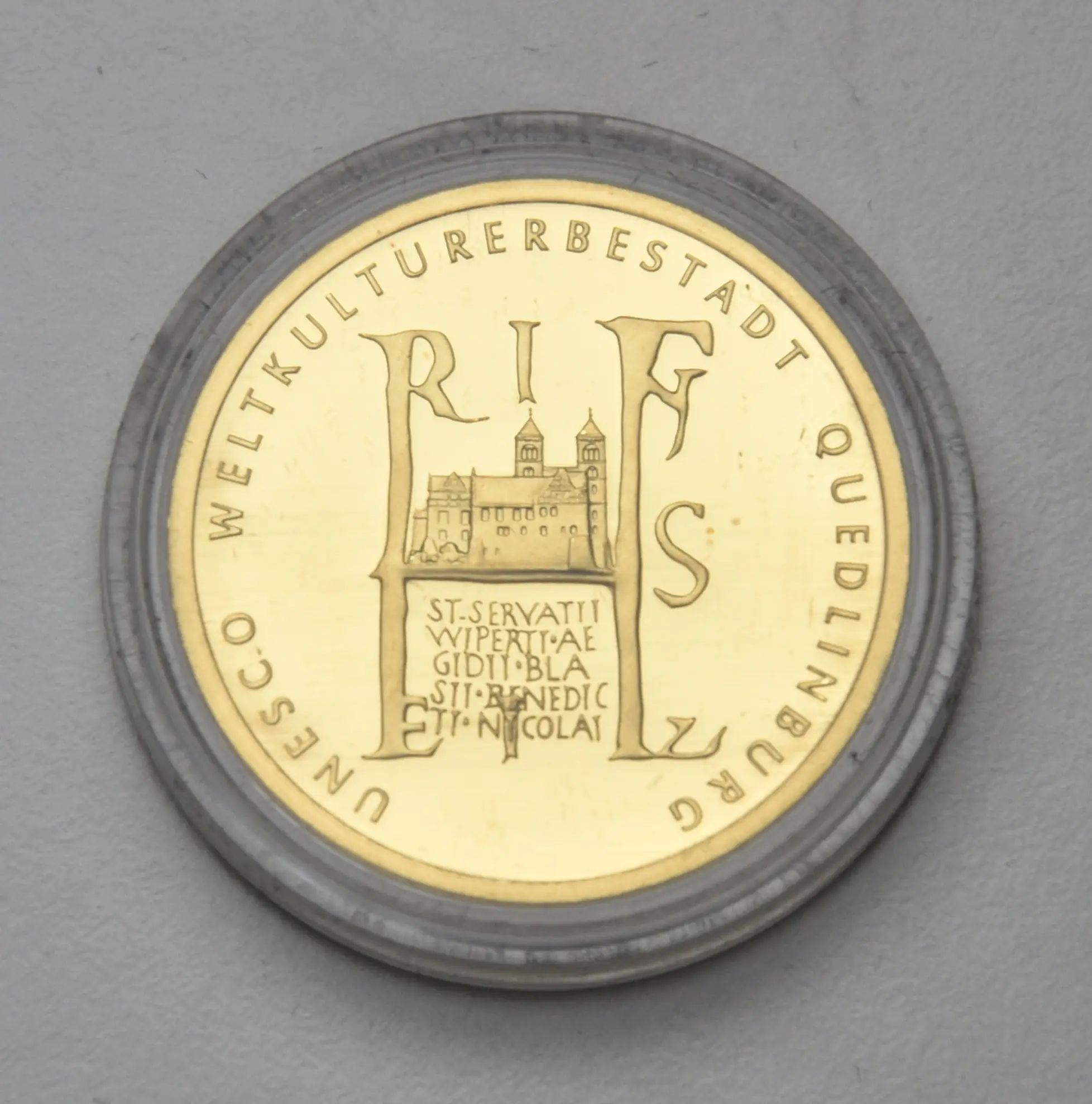 Deutschland 100 Euro 2003 - 1/2 oz Goldmünze "Quedlinburg"