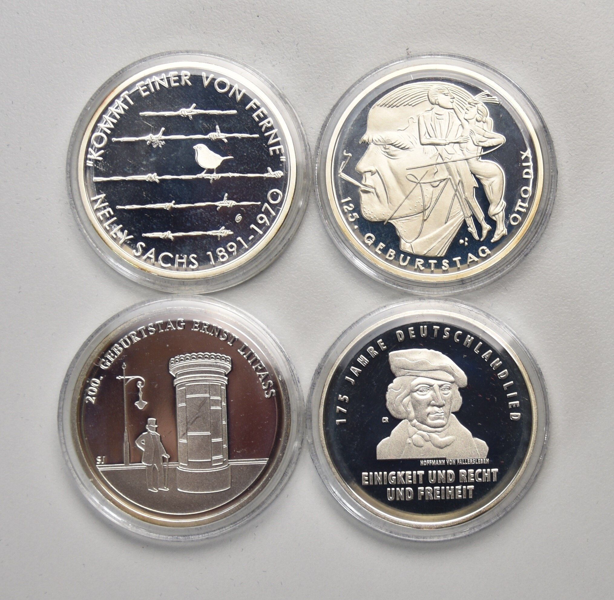 Deutschland 4 x 20 Euro 2016 Gedenkmünzen (Spiegelglanz)