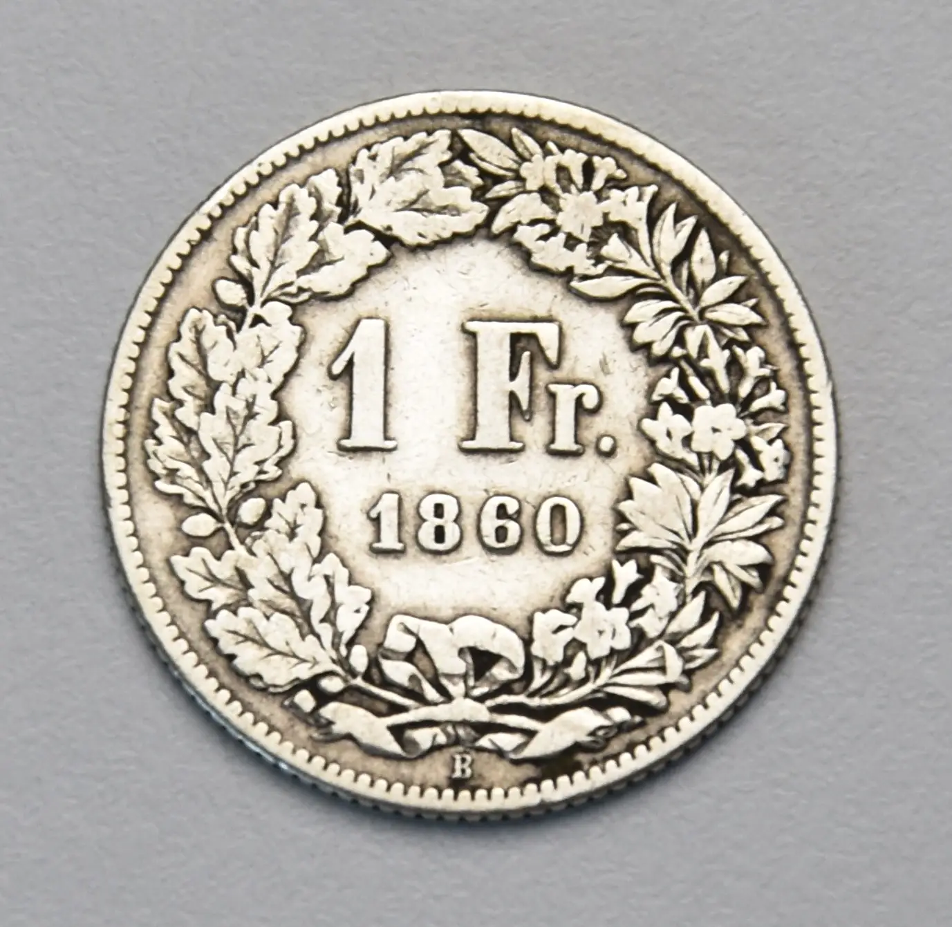 Schweiz 1 Franken - 1860 B (sitzende Helvetia)
