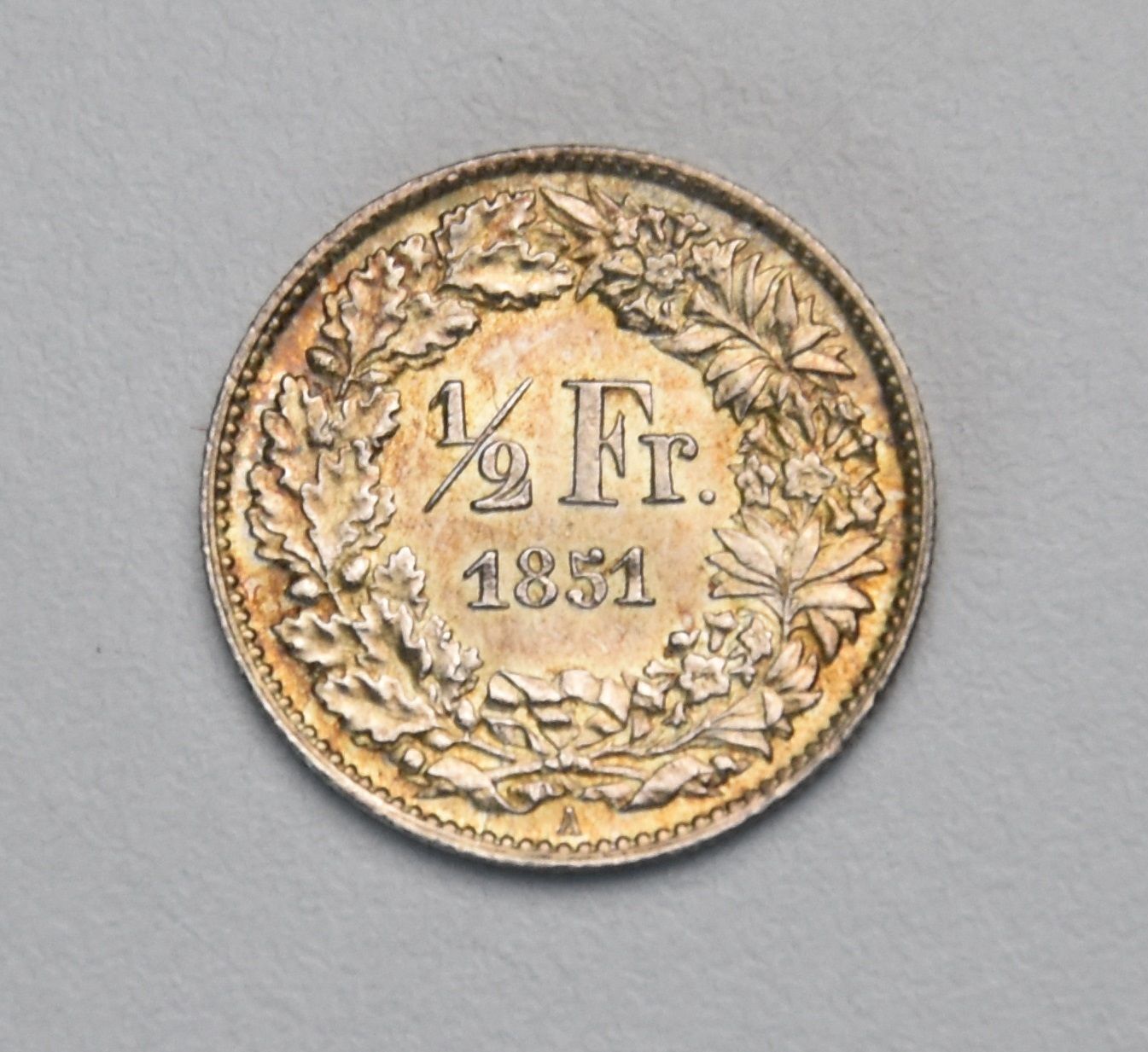 Schweiz 1/2 Franken - 1851 A (sitzende Helvetia)