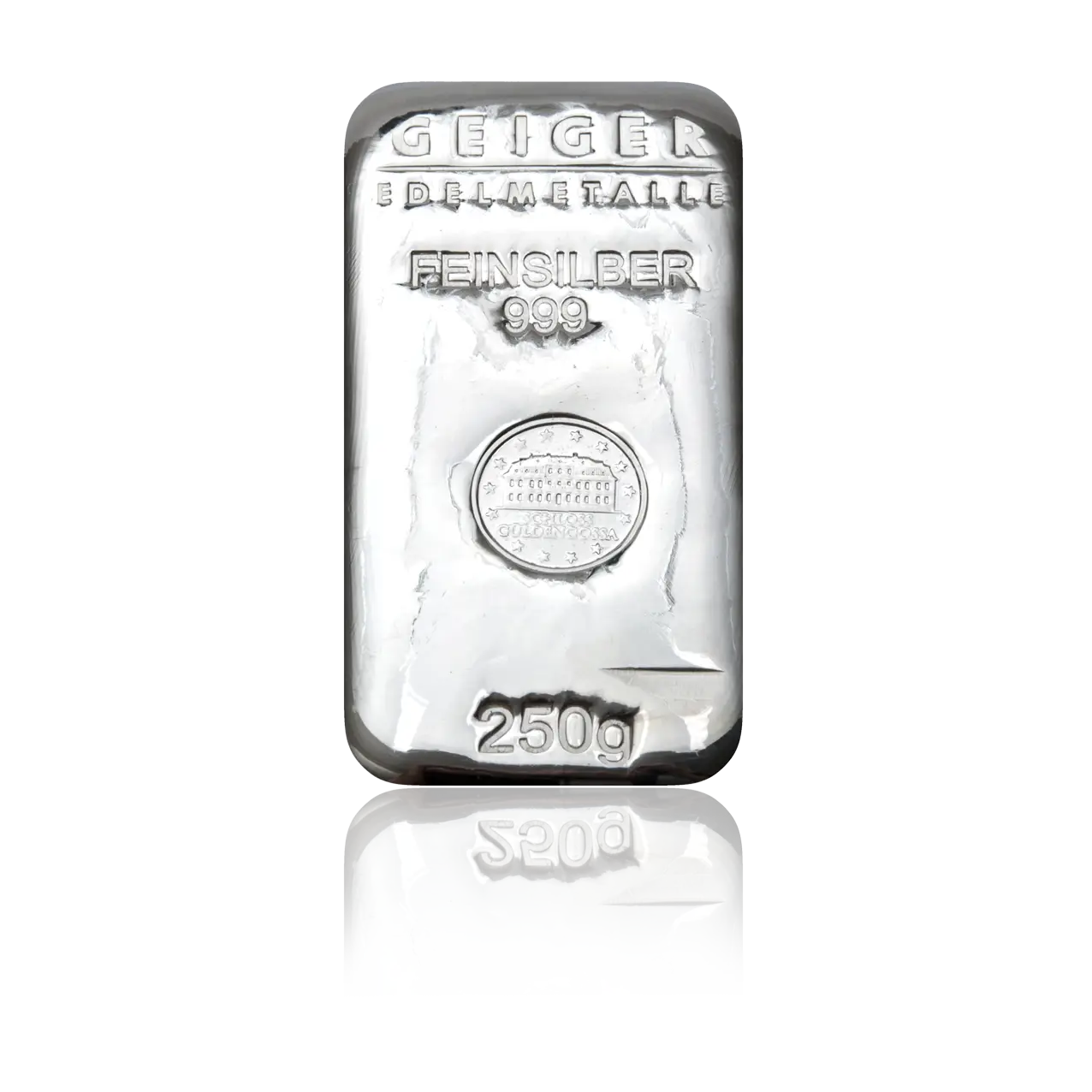 Silberbarren Schloss Güldengossa - 250 g .999 gegossen *Sonderangebot*