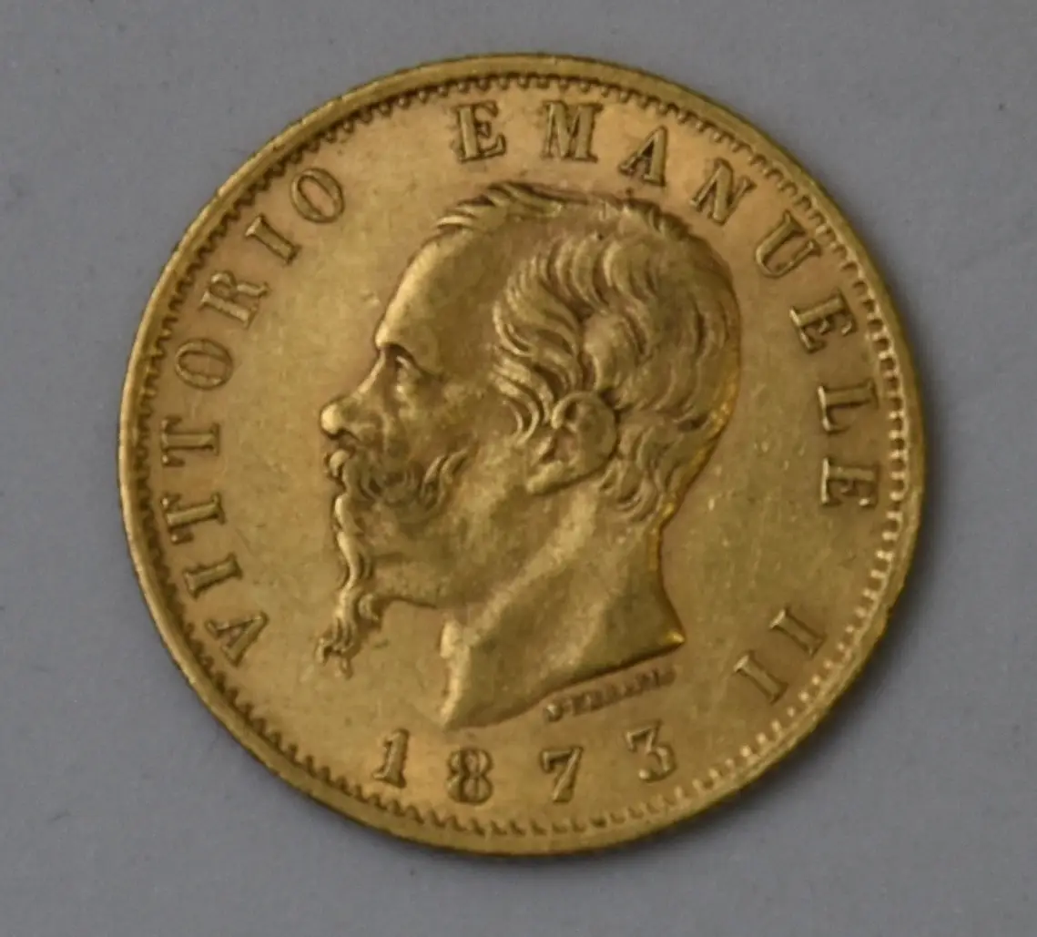 20 Lire Vittorio Emanuele II. - Italien Goldmünze