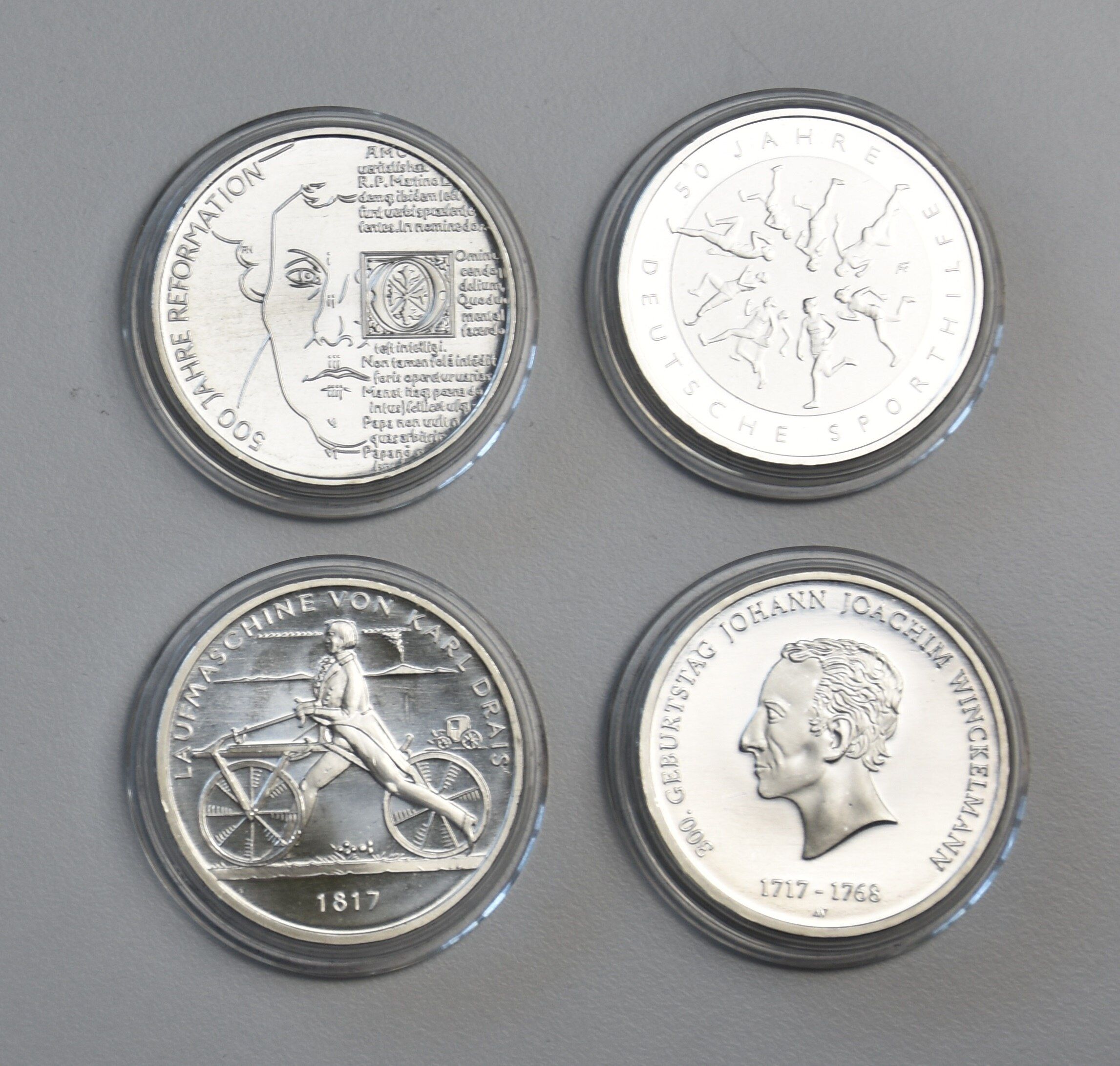 Deutschland 4 x 20 Euro 2017 Gedenkmünzen (Stempelglanz)