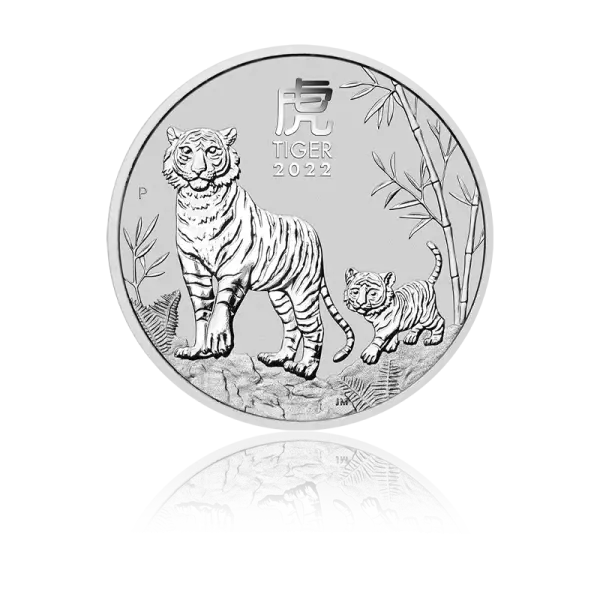 Lunar III "Tiger" 2022 - Australien 1 oz Silbermünze