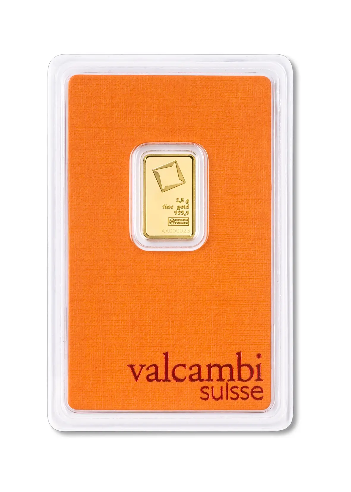 Goldbarren - 2.5 g .9999 VALCAMBI