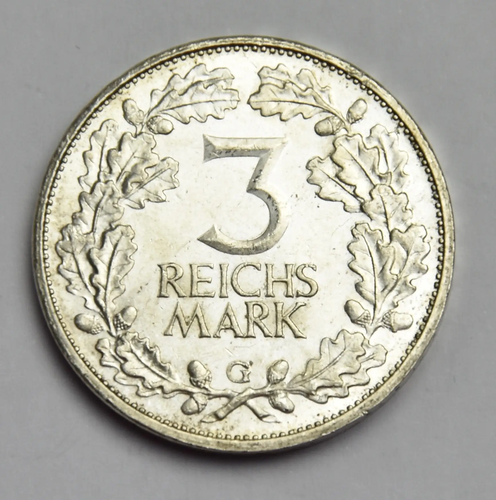 Deutschland 3 Reichsmark 1925 G Silbermünze "Rheinlande"