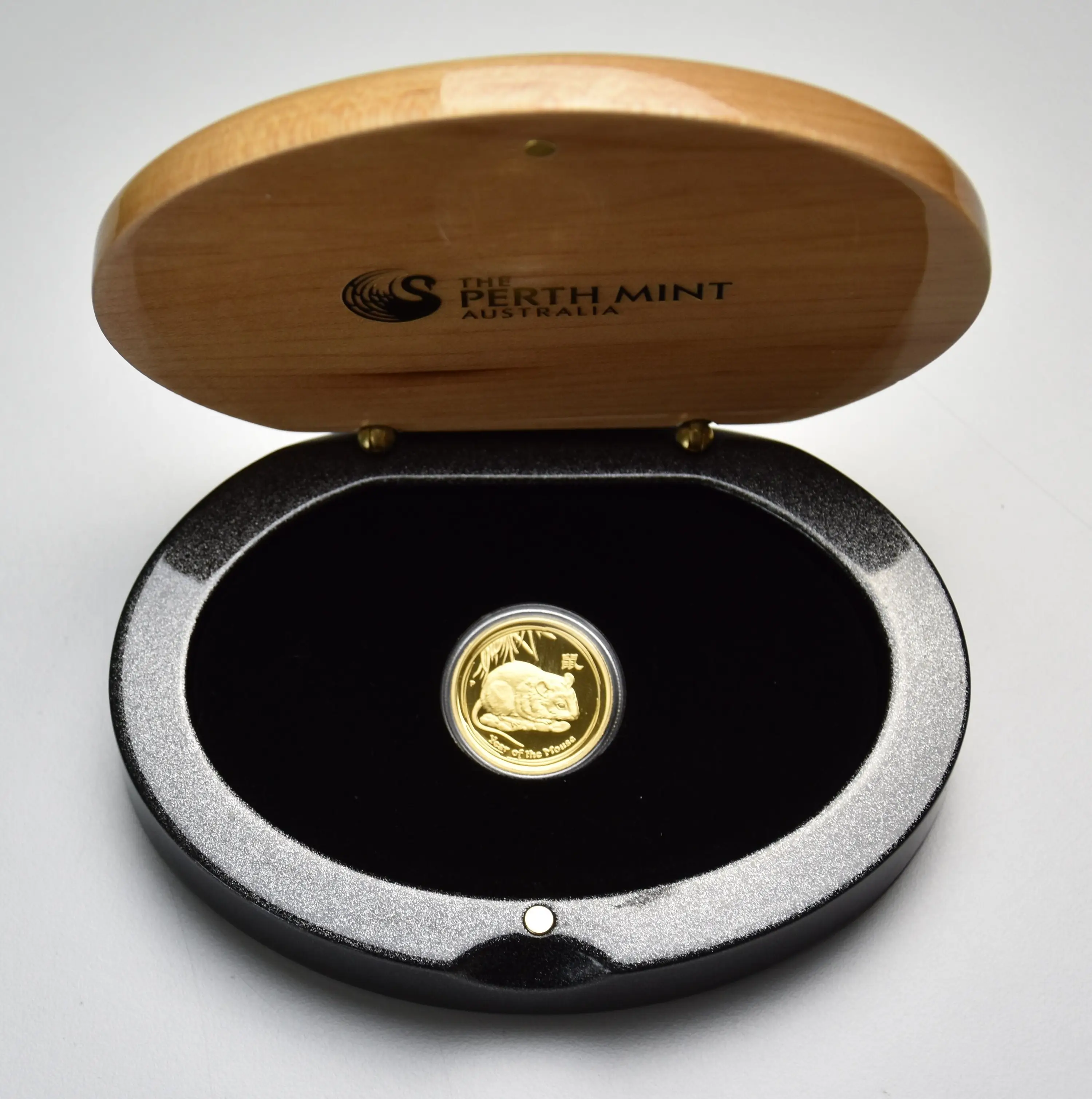 Lunar II "Maus" 2008 - Australien 1/4 oz Goldmünze "Polierte Platte"