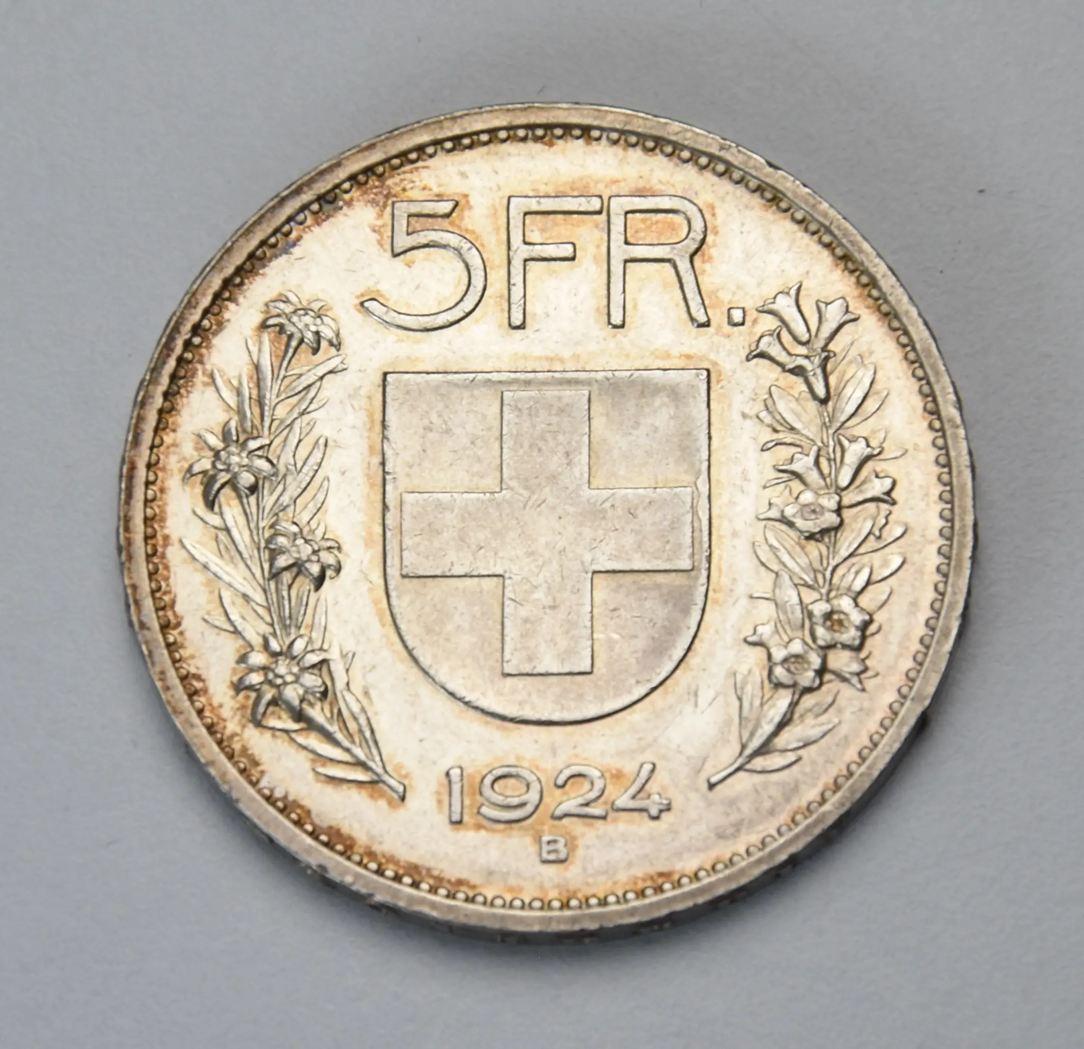 Schweiz 5 Franken - 1924 B (Alphirte)