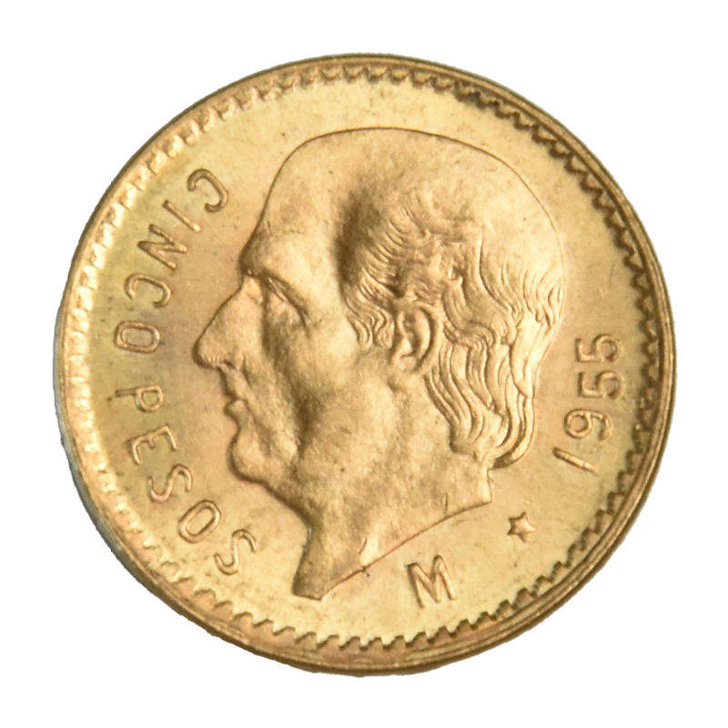 5 Pesos Mexiko Goldmünze 3,75 g Feingold *Sonderangebot* *sofort an Lager*